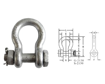 Shackle-G2130 US PULTTITYYPPI ANKKURI SAkkeli