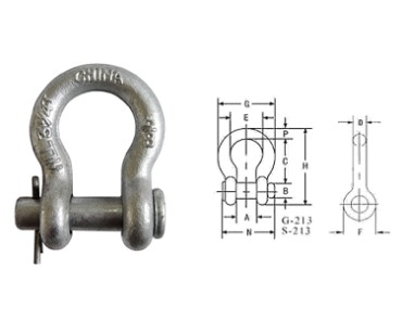 Shackle-G213 US ROUND PIN ANKKORI SAkkeli