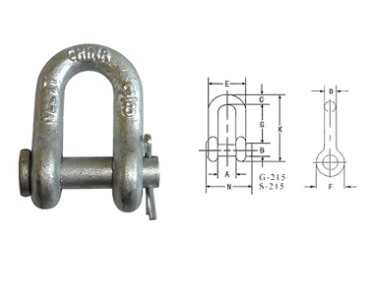 Shackle-G215 US PYÖREÄ PINKETTU KETJUSAKKELI